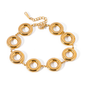 18k Gold Stainless Steel Circle Bracelet