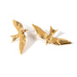 18k Gold Stainless Steel Vintage 3D Flying Bird Earrings