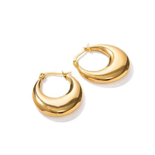 18k Stainless Steel U-Shaped Earrings