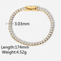 14K Gold Cubic Zirconia Bracelet