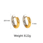 Classic 18K Stainless Steel Huggie Earrings