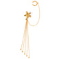 18K Gold Stainless Steel Starfish Multi-Layer Tassel Ear Cuff（1PC）