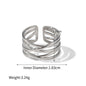 18K Stainless Steel Open Ring