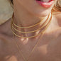 18K Gold Stainless Steel Simple Triple Layer Choker