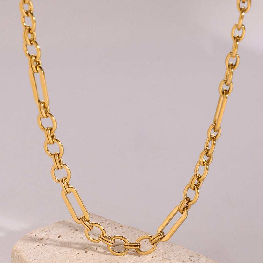 18k Gold Stainless Steel Handmade Chain Necklace