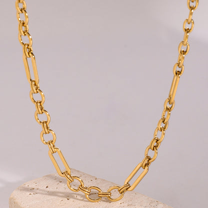 18k Gold Stainless Steel Handmade Chain Necklace