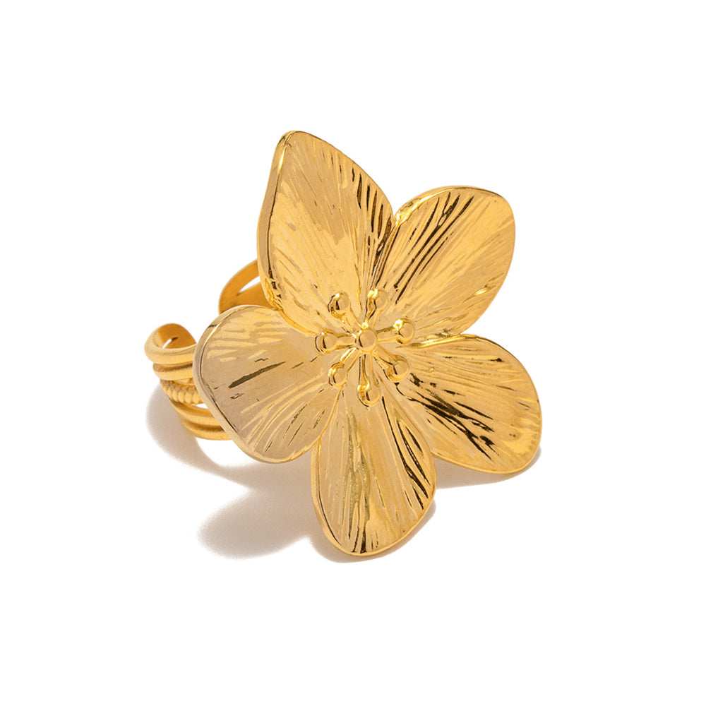 Exaggerated Flower Ring