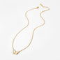 White Shell Butterfly Gold Chain Necklace