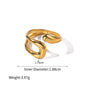 Stainless Steel Hollow Irregular Ring